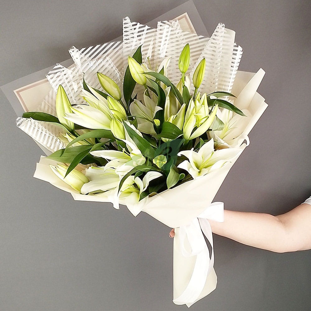 Маленький букет лилий